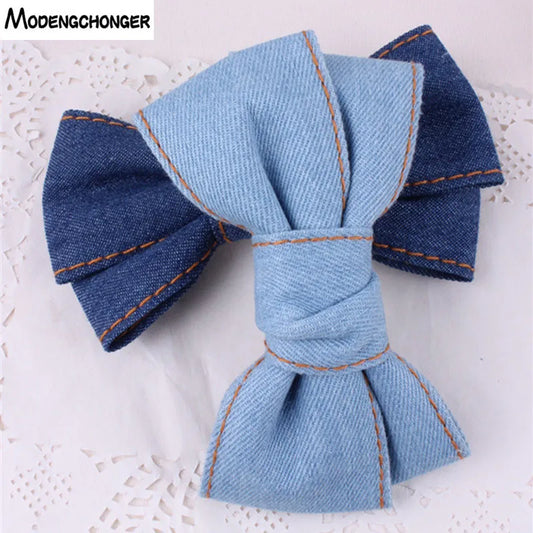 Denim Hair Clip